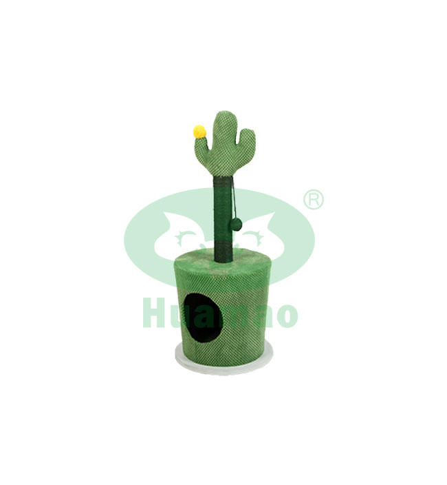 Cactus Cat Tree Post With Dangling Ball