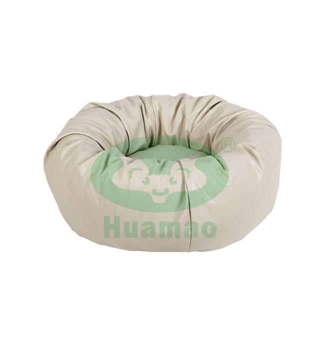 PU Round Waterproof Pet Bed Cushion