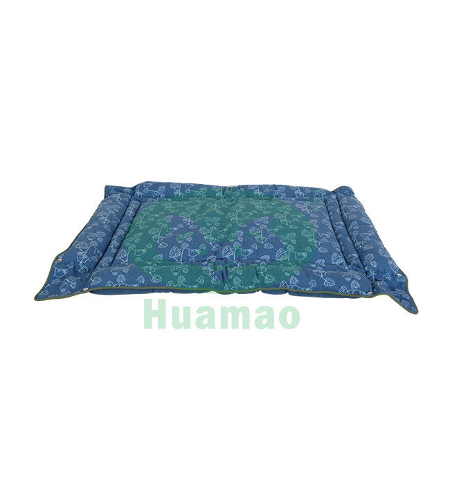 Blue Soft Cute Prints Pet Bed Cushion