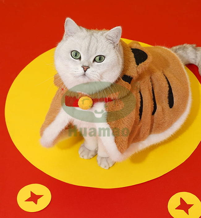 Holiday Party Cute Tiger Cat Cape